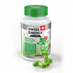 Swiss Energy BONES & TEETH vitamin K2 + vitamin D3 + calcium 60 soft gummies (OFFICIAL GOODS)
