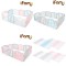 iFam First Baby Room 簡約風遊戲圍欄 207 x 147 x 60cm (粉紅+灰/藍+灰/白+粉紅+籃色) + RUUN 四折雙面地墊 (灰粉/灰粉藍) 韓國製 原裝行貨