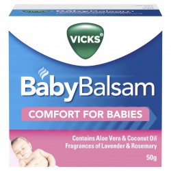 澳洲Vicks Baby Balsam 嬰兒舒緩膏/止咳通鼻膏 50g 3M+