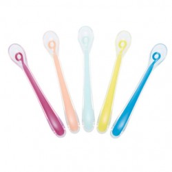 Babymoov 1st Age Multicolor set Silicon Spoon (5 pack)