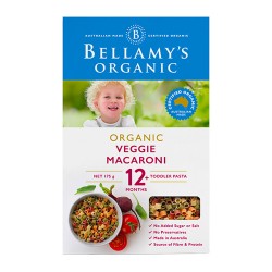 Bellamy's Organic Veggie Macaroni 175g 12M+