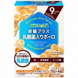 Beanstalk 營養 plus 乳酸菌嬰兒波波餅 9m+ 日本製