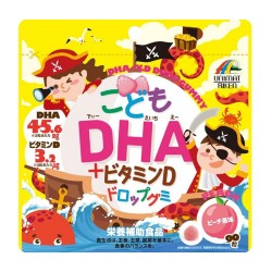UNIMAT RIKEN 兒童DHA桃糖軟糖90粒 日本製