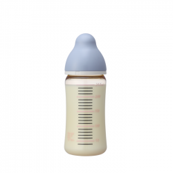 ChuChu Wide Type PPSU Feeding Bottle (With Super Cross Cut Silicone Teat) 240ml