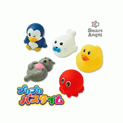 日本西松屋Smart Angel 沐浴玩具 (5種海洋動物) (香港行貨)