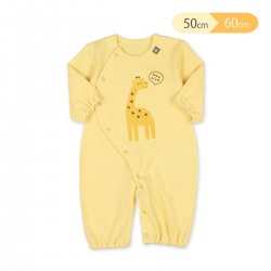 Nishimatsuya 2Way Baby long sleeve bodysuit Giraffe (50-60cm) (Official Goods) 