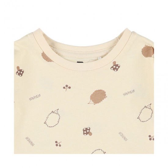 Nishimatsuya Acorn Hedgehog Long Sleeve T-Shirt (80, 90, 95cm) (Official Goods)