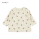 Nishimatsuya Milk White Teddy Bear Long Sleeve T-Shirt (60-70, 70-80cm) (Official Goods)