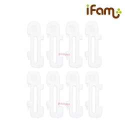 iFam 貝殼遊戲圍欄及小雞延伸板 (L) 245 x 149 x 60cm (灰/藍/啡色) 韓國製 原裝行貨