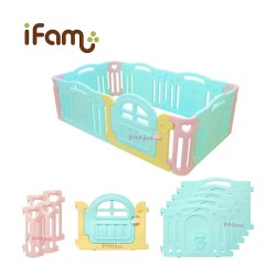 iFam Marshmallow Baby Room (Mint) + Panels (2pcs) 208 x 123 x 64.5cm